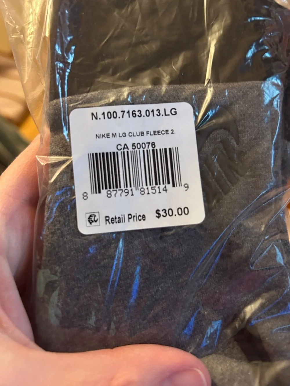 Nike Gray Fleece Gloves - Picture 4 of 10